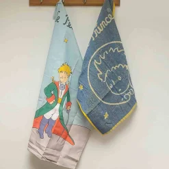 Clearance Le Petit Prince Washcloth & Tea Towel with Gift Box French Ingredients|Kitchen Textiles & Clothing