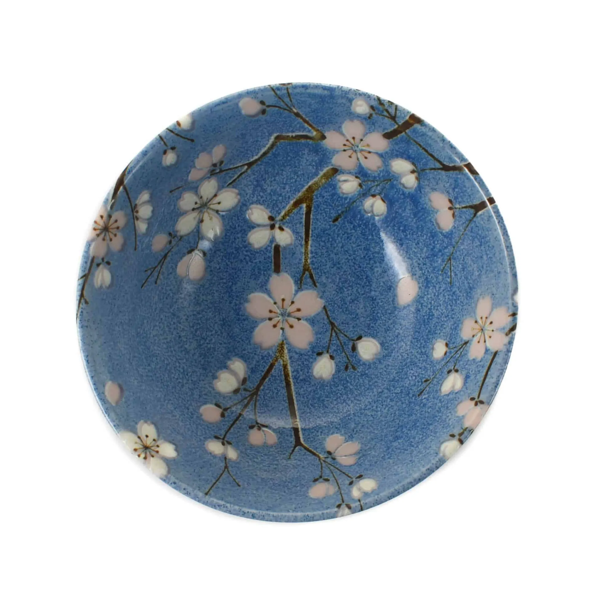 Light Blue Sakura Blossom Noodle Bowl, 15.5cm Tableware Brands|Japanese Ingredients