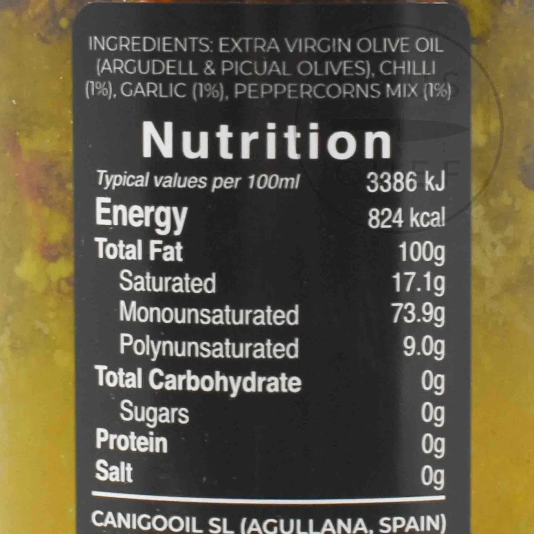 Online Chilli, Garlic & Pepper Infused Olive Oil, 250ml Ingredients Brands|Spanish Ingredients