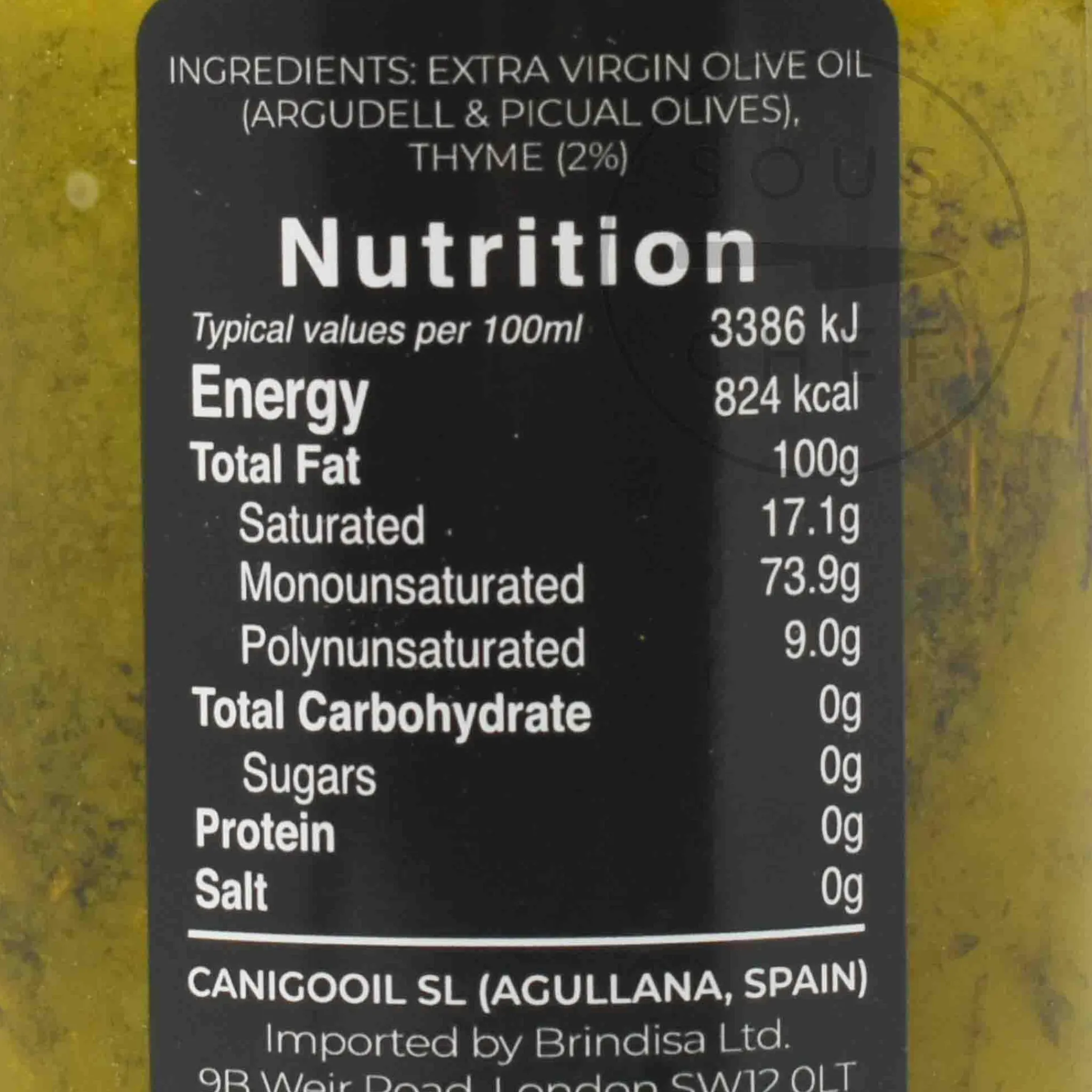 New Thyme Infused Olive Oil, 250ml Ingredients Brands|Spanish Ingredients
