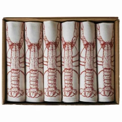 Clearance Lobster Design Napkins Box of 6 Tableware Brands|Table Setting