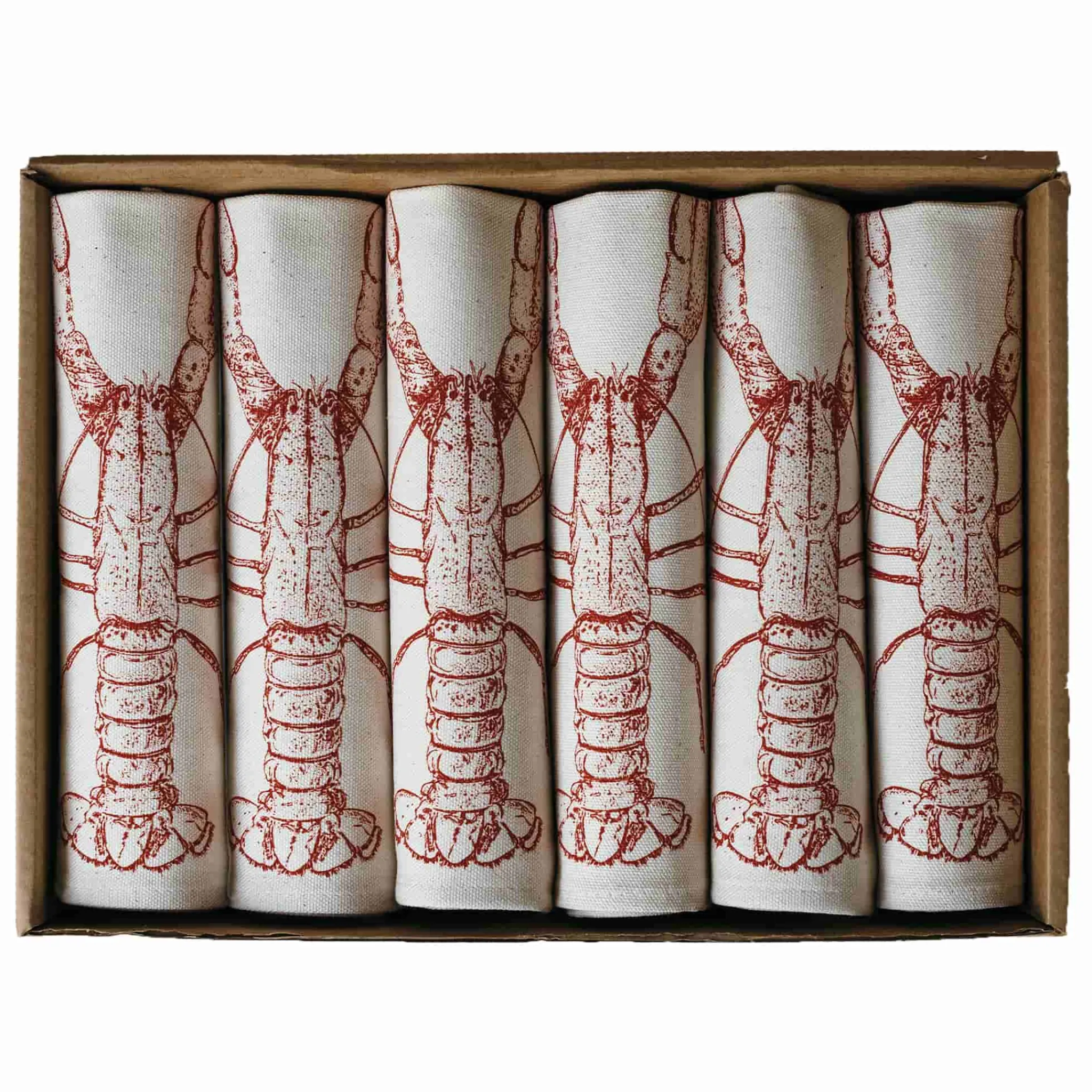 Clearance Lobster Design Napkins Box of 6 Tableware Brands|Table Setting