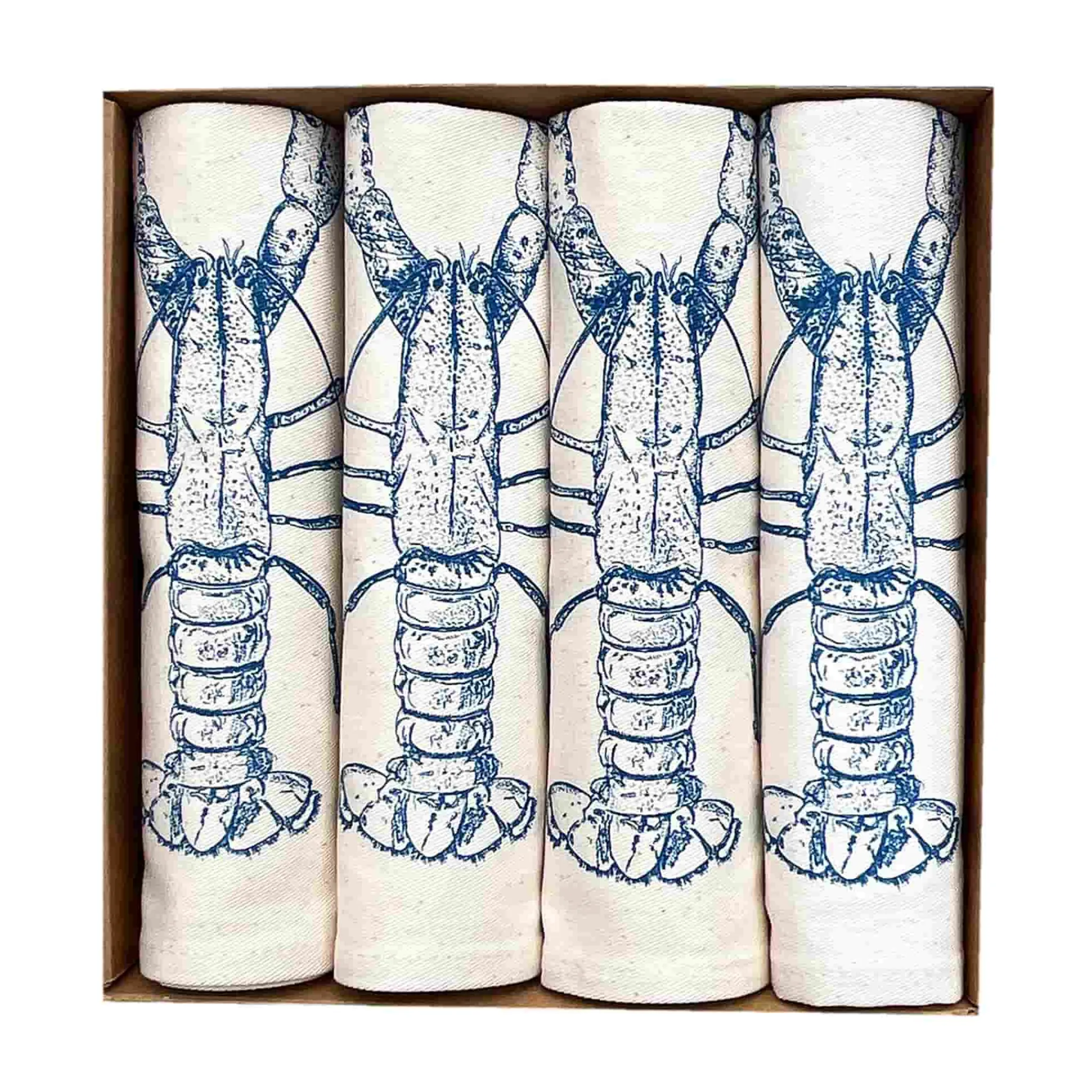 Hot Set of 4 Blue Lobster Napkins Table Setting|Kitchen Textiles & Clothing