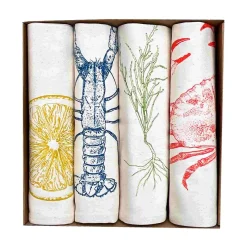 Outlet Set of 4 Seafood Napkins Table Setting|Kitchen Textiles & Clothing