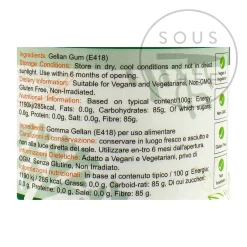 Clearance Low Acyl Gellan Gum F, 100g Ingredients Brands|Baking Ingredients