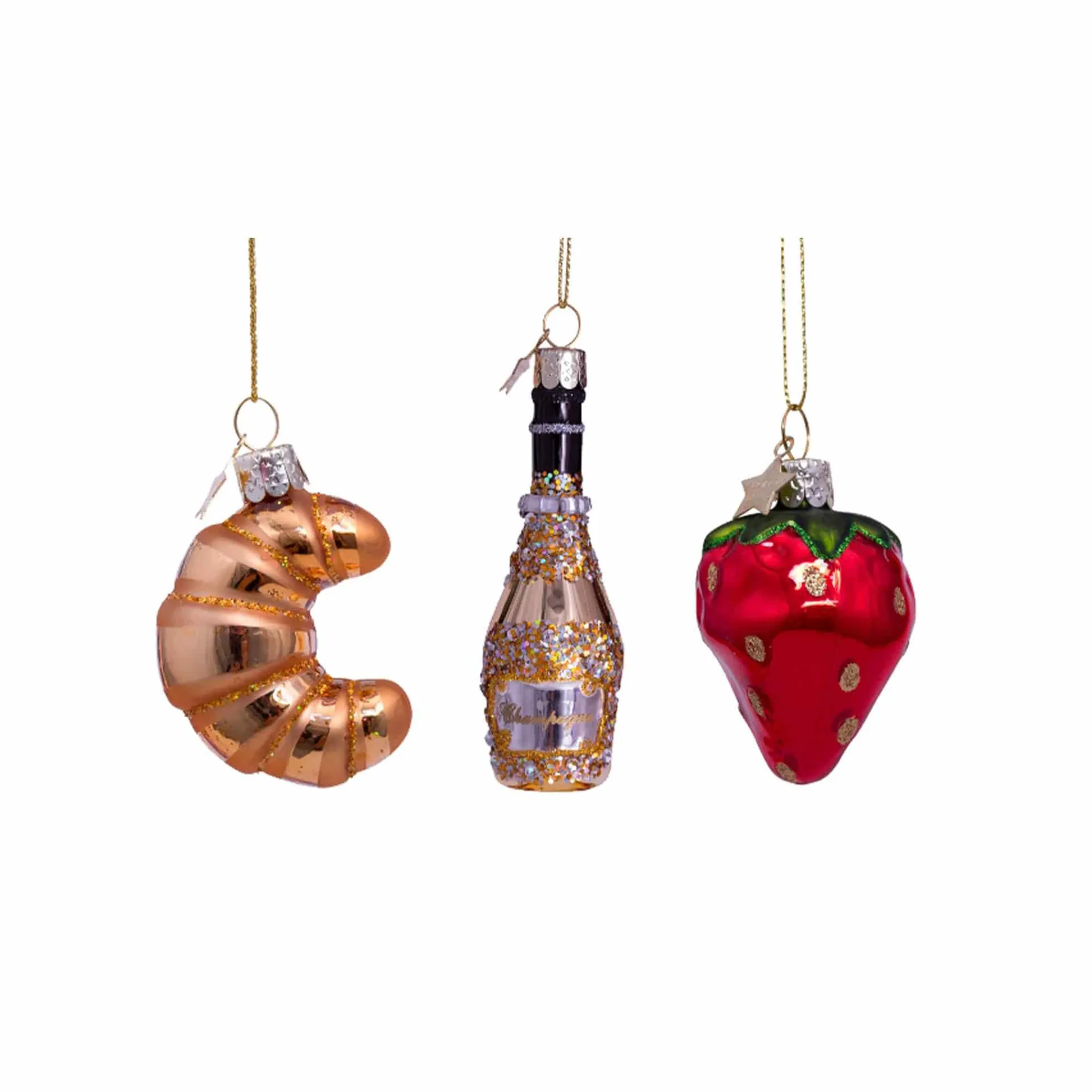 Hot Luxury Breakfast Trio Bauble Tree Decorations Tableware Brands