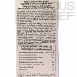 Outlet Chocolate Covered Orange Peels, 75g Ingredients Brands|Italian Ingredients