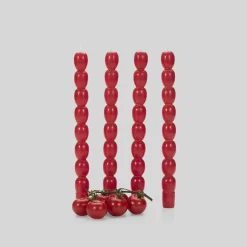 Clearance Set of 4 Tomato Candles Table Setting|Tableware Brands