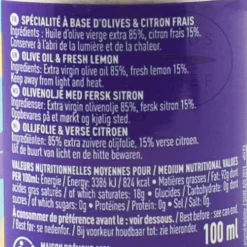 Clearance Extra Virgin Olive Oil with Lemon, 100ml Ingredients Brands|French Ingredients