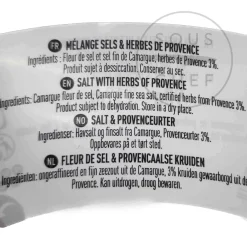 Outlet Fleur De Sel with Herbs from Provence, 90g Ingredients Brands|French Ingredients