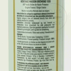 Best Heritage Green Fruity Provence Extra Virgin Olive Oil, 500ml Ingredients Brands|French Ingredients