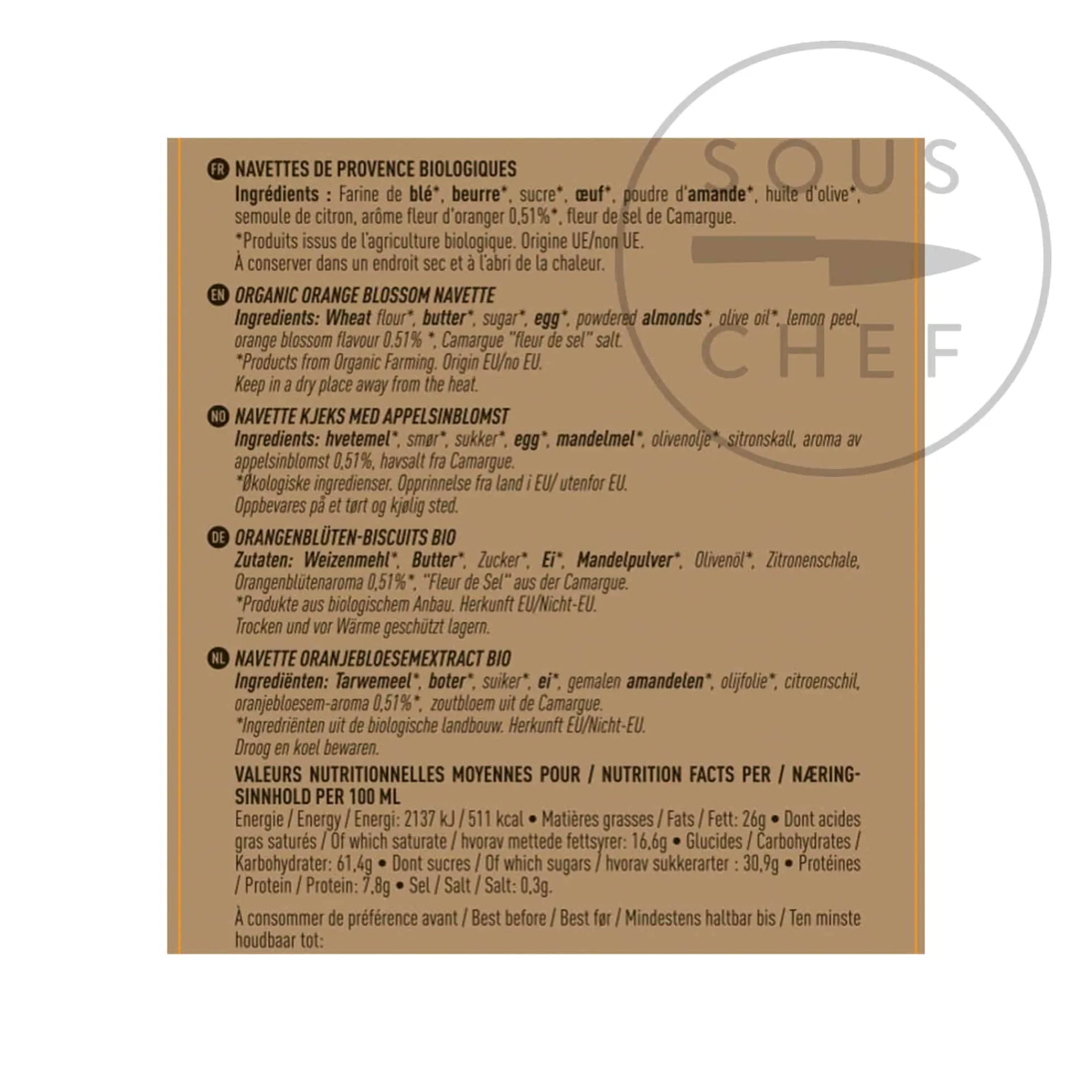 Best Organic Navettes Cakes By Pierre Herme, 240g Ingredients Brands|French Ingredients