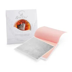 Online 100% Pure Edible Silver Leaf - 5 Sheets Ingredients Brands|Baking Ingredients