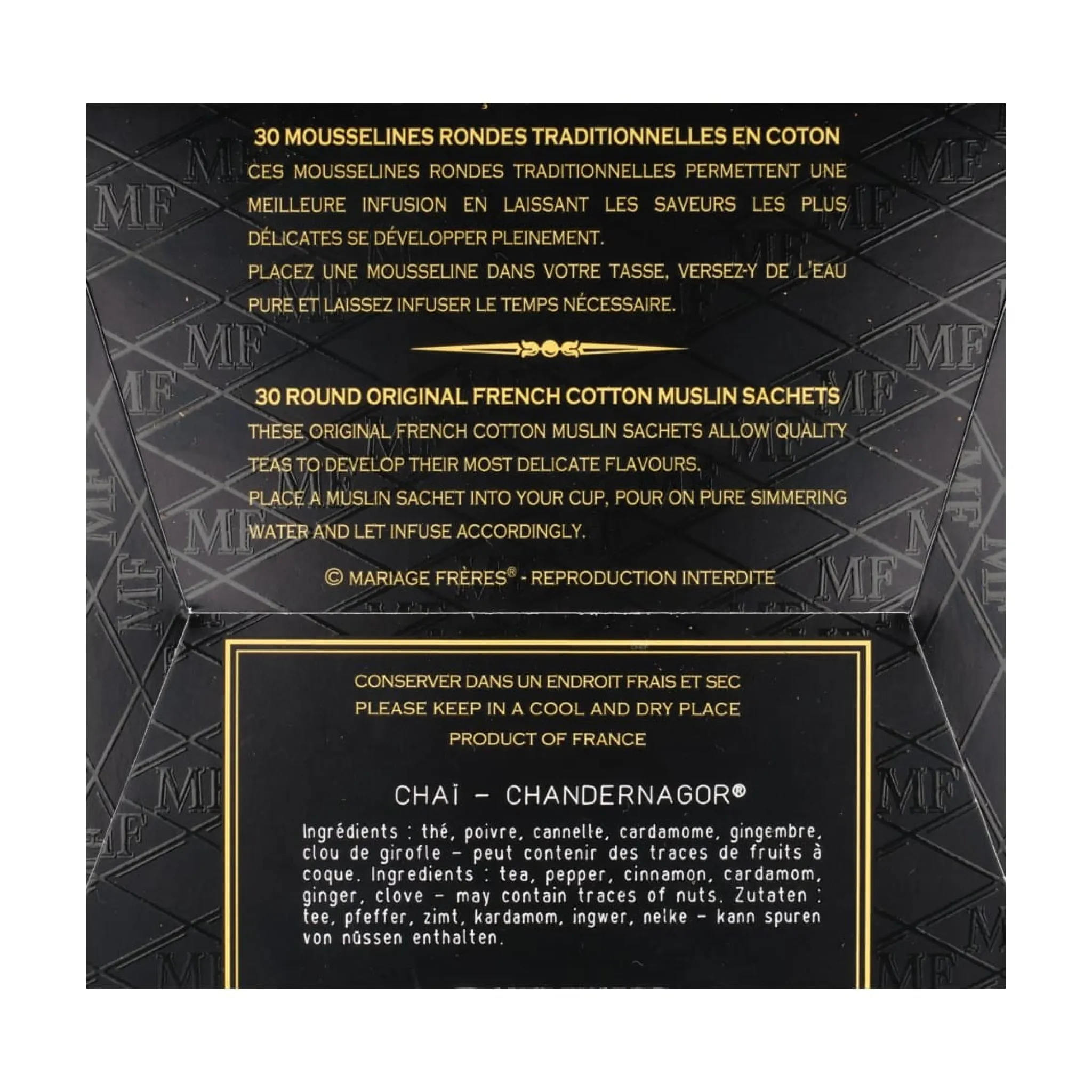 Chai Chandernagor Tea Bags, 75g Ingredients Brands|Drinks