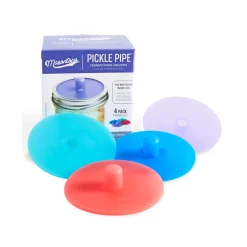 Best Wide Mouth Pickle Pipes, Set of 4 Pickling, Preserving & Fermenting Jars
