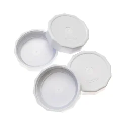 Hot Wide Mouth Tough Tops, White Set of 4 Pickling, Preserving & Fermenting Jars