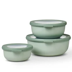 Best Cirqula Round 3 Piece Set, Nordic Sage Tableware Brands|Food Storage & Containers