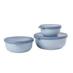 Sale Cirqula Round 3 Piece Set, Nordic Blue Tableware Brands|Food Storage & Containers