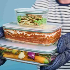 Discount Easyclip 3 Piece Set Glass Food Storage Container, Nordic Sage Tableware Brands|Food Storage & Containers