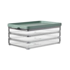 Omnia 3 Layer Fridge Storage Box for Meat Cuts, Nordic Sage Tableware Brands|Food Storage & Containers