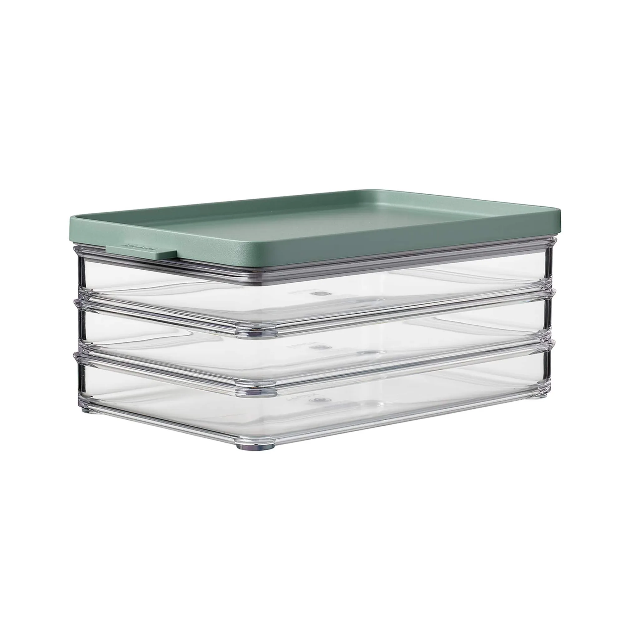 Omnia 3 Layer Fridge Storage Box for Meat Cuts, Nordic Sage Tableware Brands|Food Storage & Containers