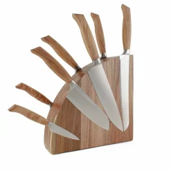 Online 8 Piece Knife Block Set Kitchen Knives