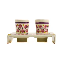 Discount Mexican Hand Painted Purple Tequila Cup Set Tableware Brands|Mexican Ingredients
