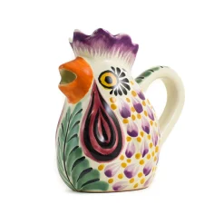 Clearance Mexican Hand Painted Rooster Milk Jug Mexican Ingredients|Jugs & Bottles