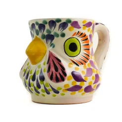 Outlet Mexican Hand Painted Rooster Mug with Orange Detail Mexican Ingredients|Tableware Brands