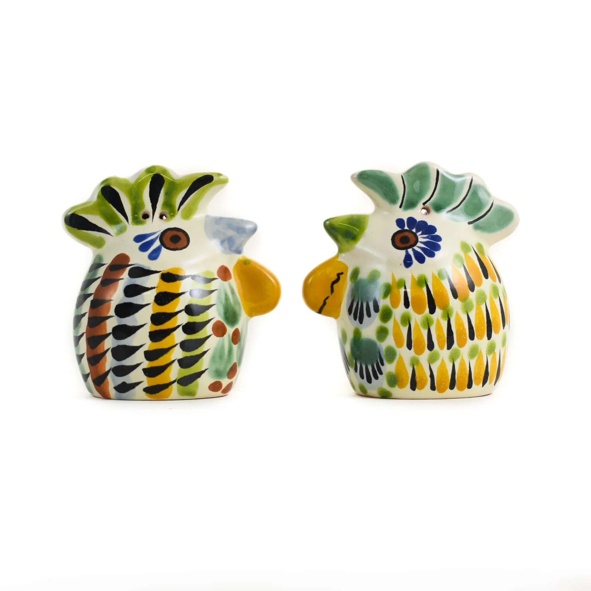 Outlet Mexican Hand Painted Rooster Salt & Pepper Shaker Set Mexican Ingredients|Table Setting