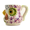Clearance Mexican Hand Painted Rooster Mug with Green Detail Mexican Ingredients|Tableware Brands