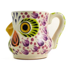Clearance Mexican Hand Painted Rooster Mug with Green Detail Mexican Ingredients|Tableware Brands