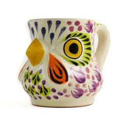 Clearance Mexican Hand Painted Rooster Mug with Green Detail Mexican Ingredients|Tableware Brands