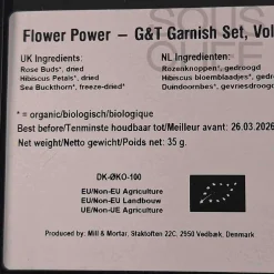 Gin Botanicals Garnish Set - Flower Power Ingredients Brands|Baking Ingredients