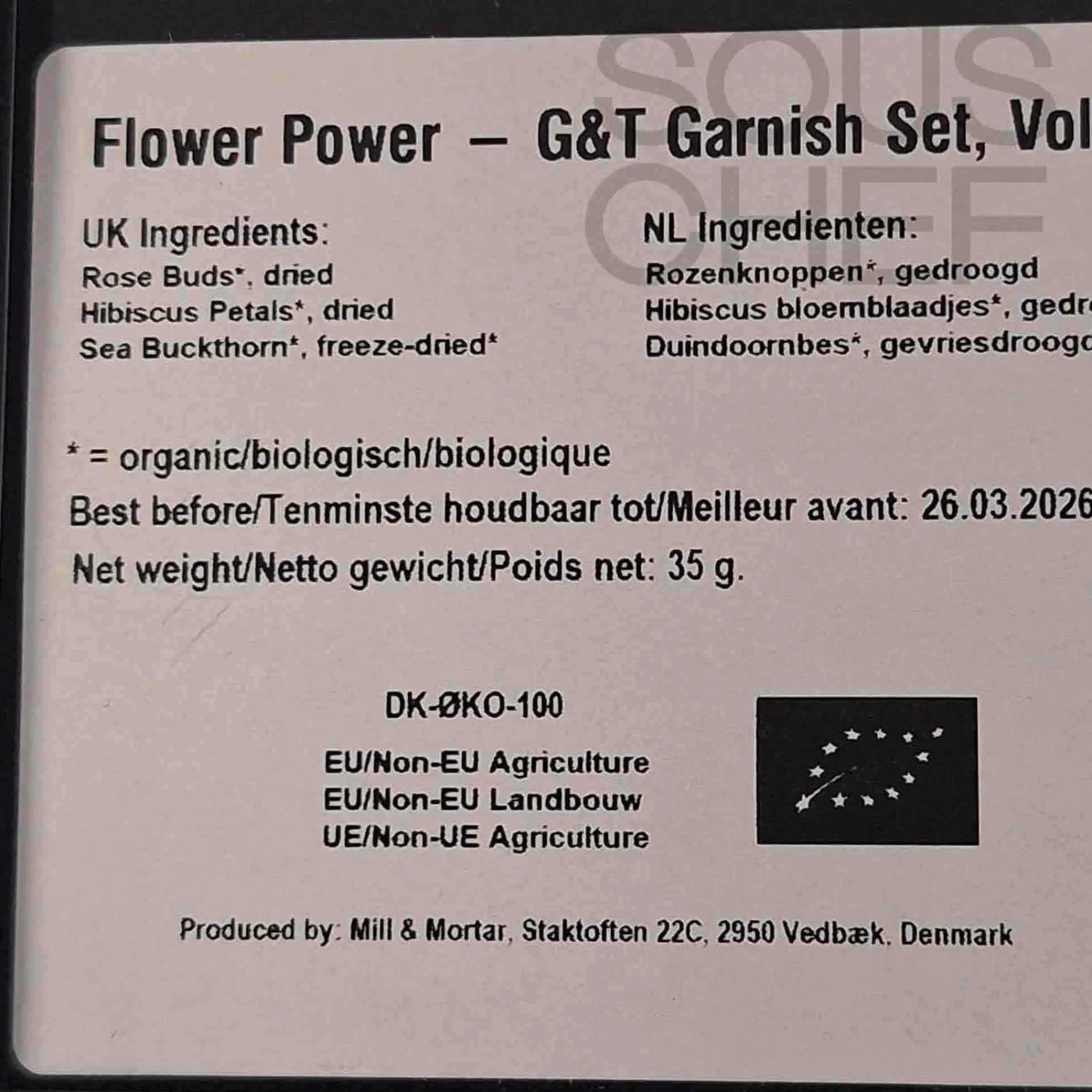 Gin Botanicals Garnish Set - Flower Power Ingredients Brands|Baking Ingredients