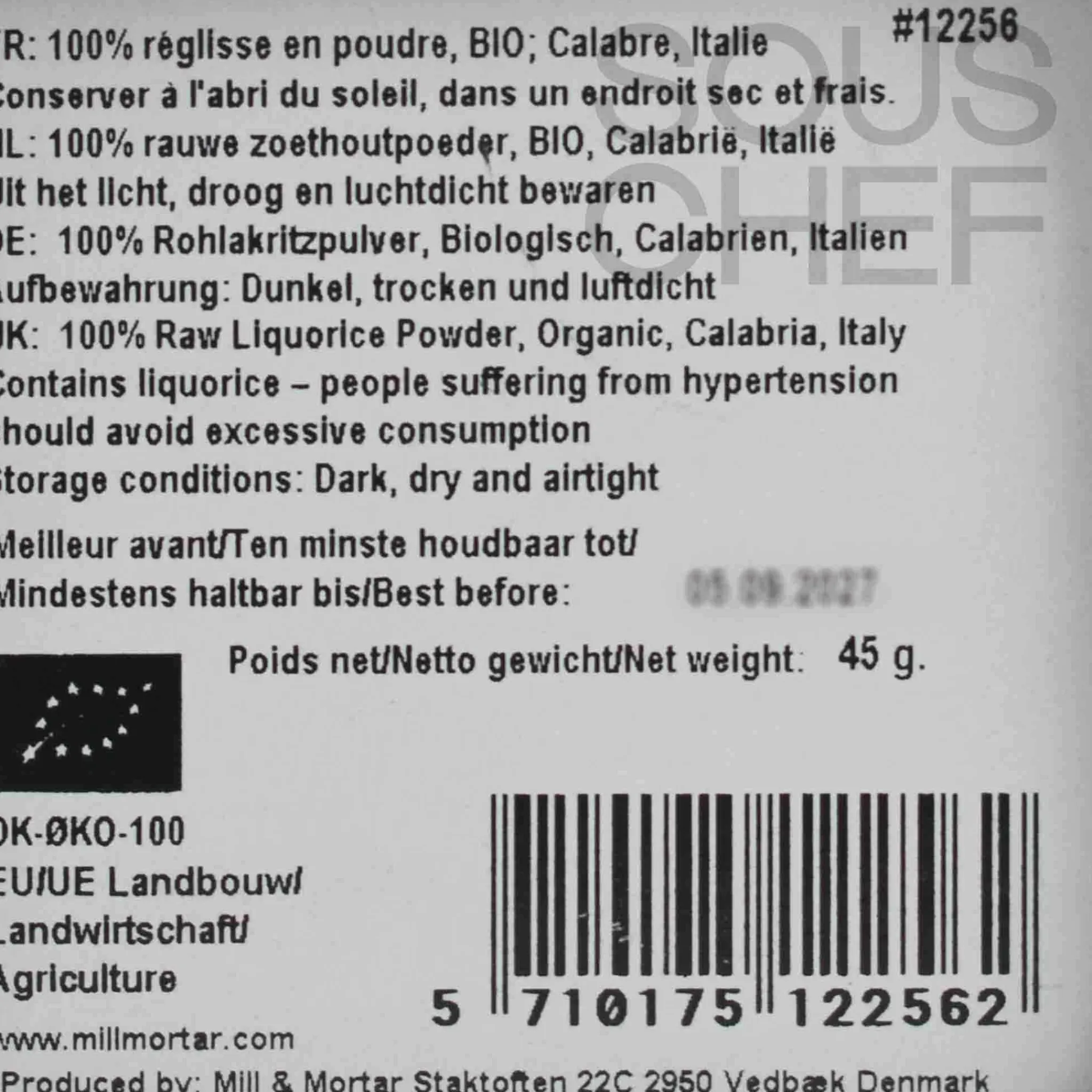 New Organic Coarse Liquorice Powder, 45g Ingredients Brands|Herbs & Spices