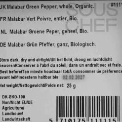 New Organic Malabar Green Peppercorn, 25g Ingredients Brands|Indian Ingredients