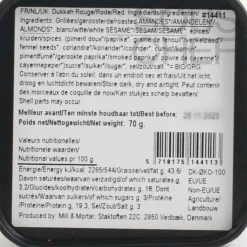 Organic Red Dukkah, 70g Middle Eastern Ingredients|Herbs & Spices
