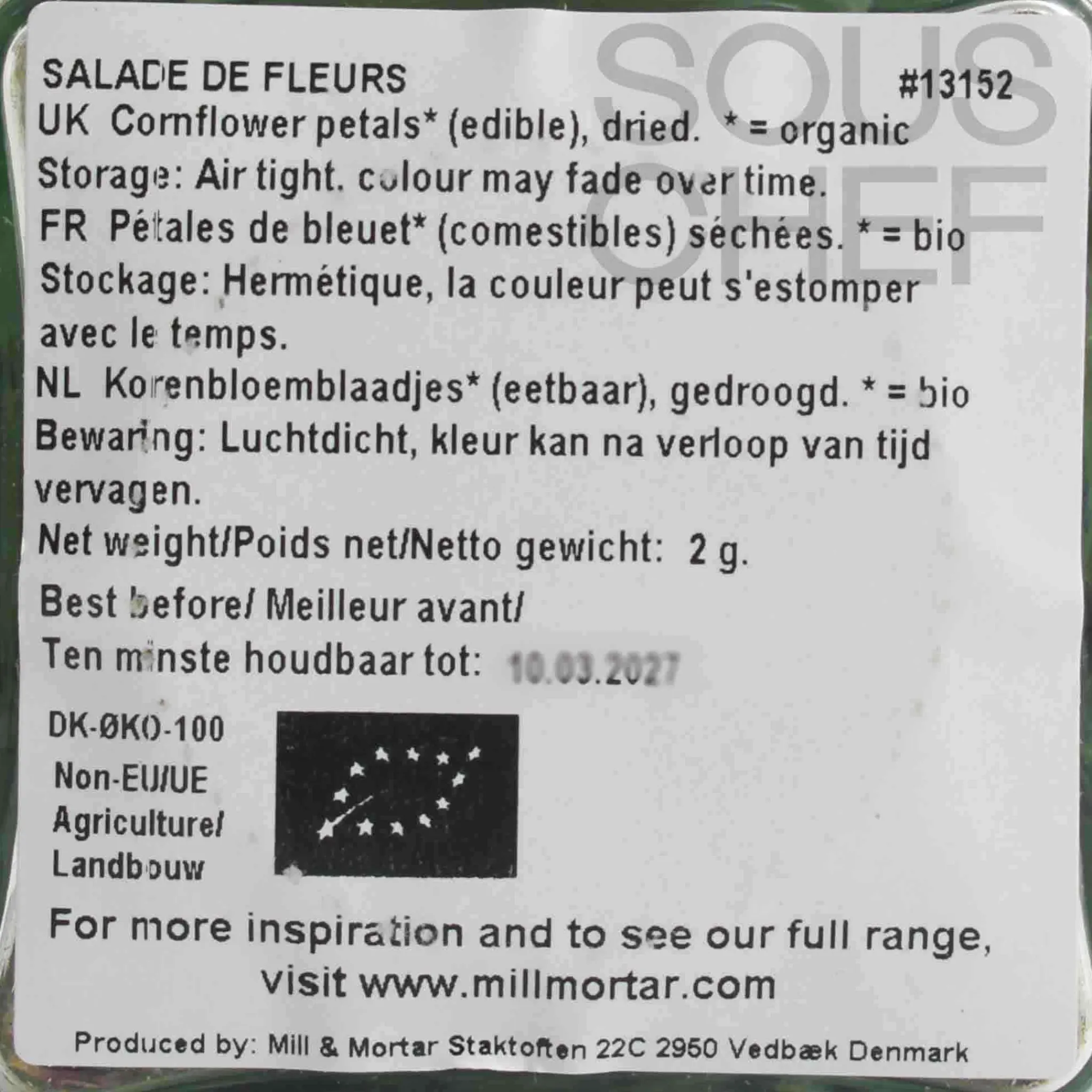 Discount Organic Salade de Fleurs, 2g French Ingredients|Baking Ingredients