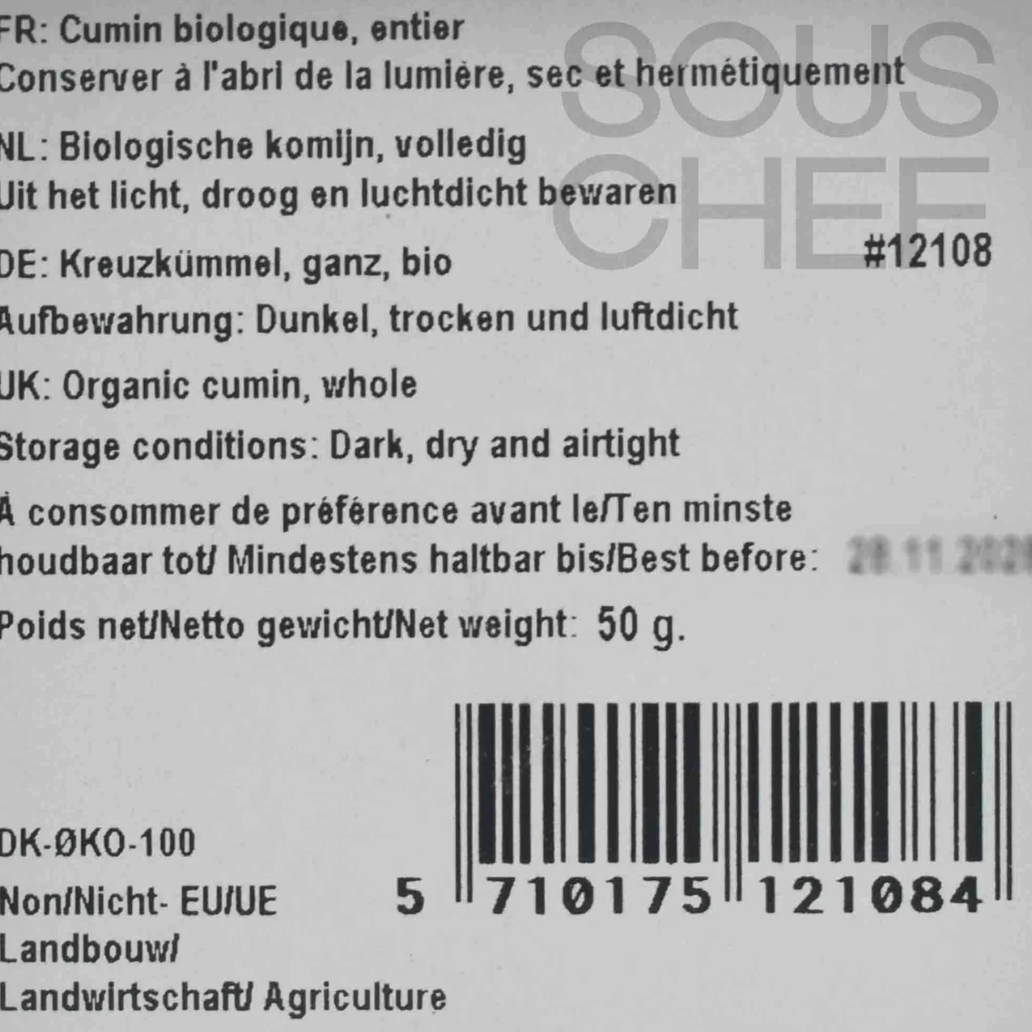 Online Organic Whole Cumin, 50g Ingredients Brands|Indian Ingredients
