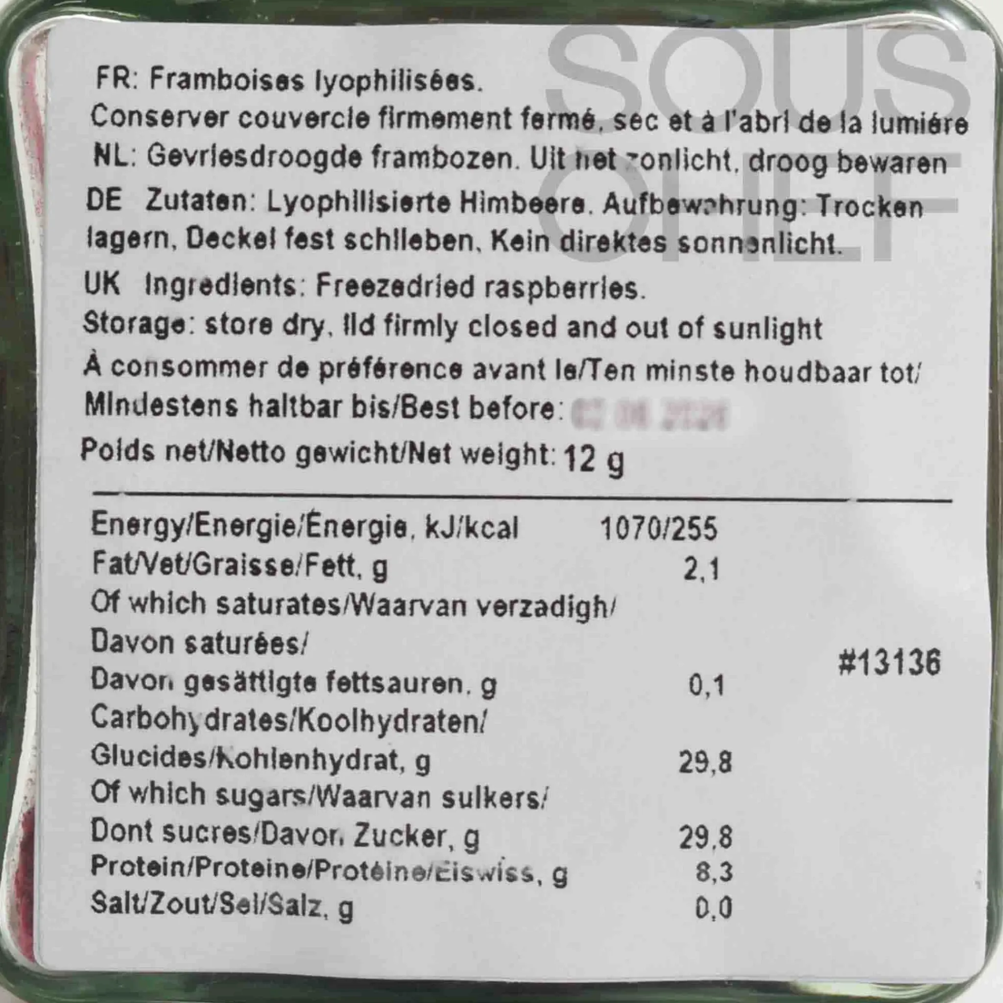 Raspberry Pieces, 12g Ingredients Brands|Baking Ingredients