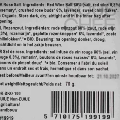 Hot Rose Salt, 70g Ingredients Brands|Middle Eastern Ingredients