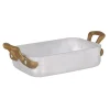 Outlet Mini Roasting Tray with Brass Handles for Serving, 15.5x9.5cm Baking Supplies & Equipment