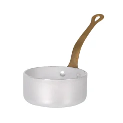 Hot Mini Saucepan with Brass Handles for Serving, 11cm Pots & Pans