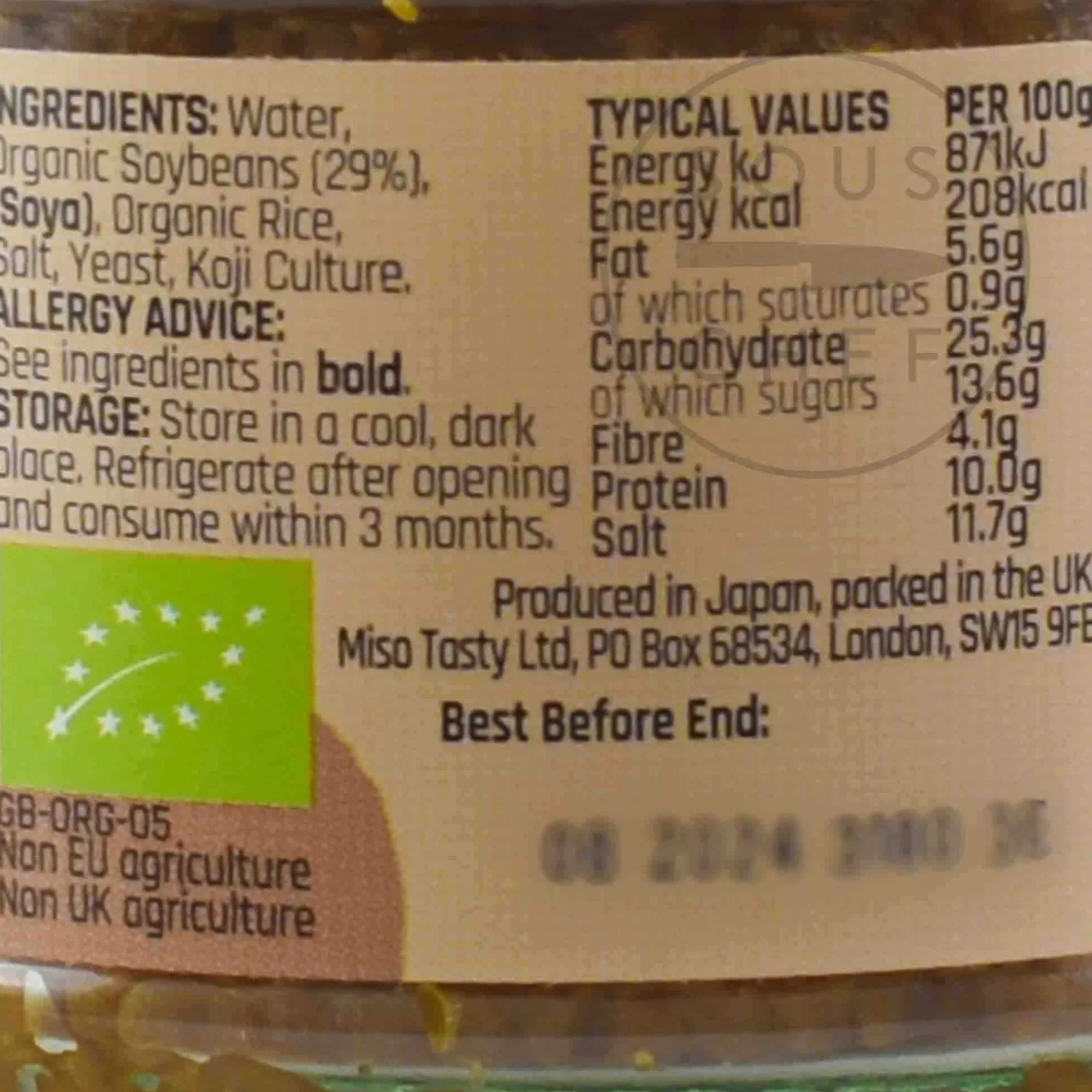 Outlet Miso Tasty Organic Red Miso Paste, 200g Ingredients Brands|Japanese Ingredients