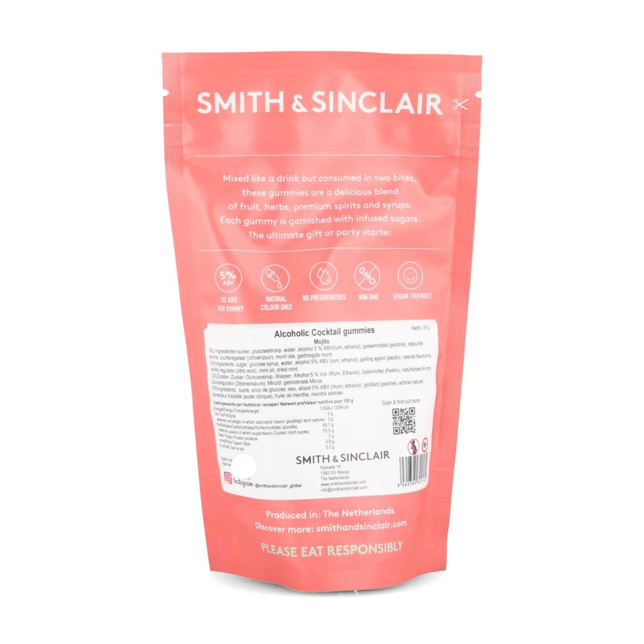 Sale Mojito 5V Alcoholic Cocktail Jelly Sweets, 160g Chocolate & Sweets|Ingredients Brands