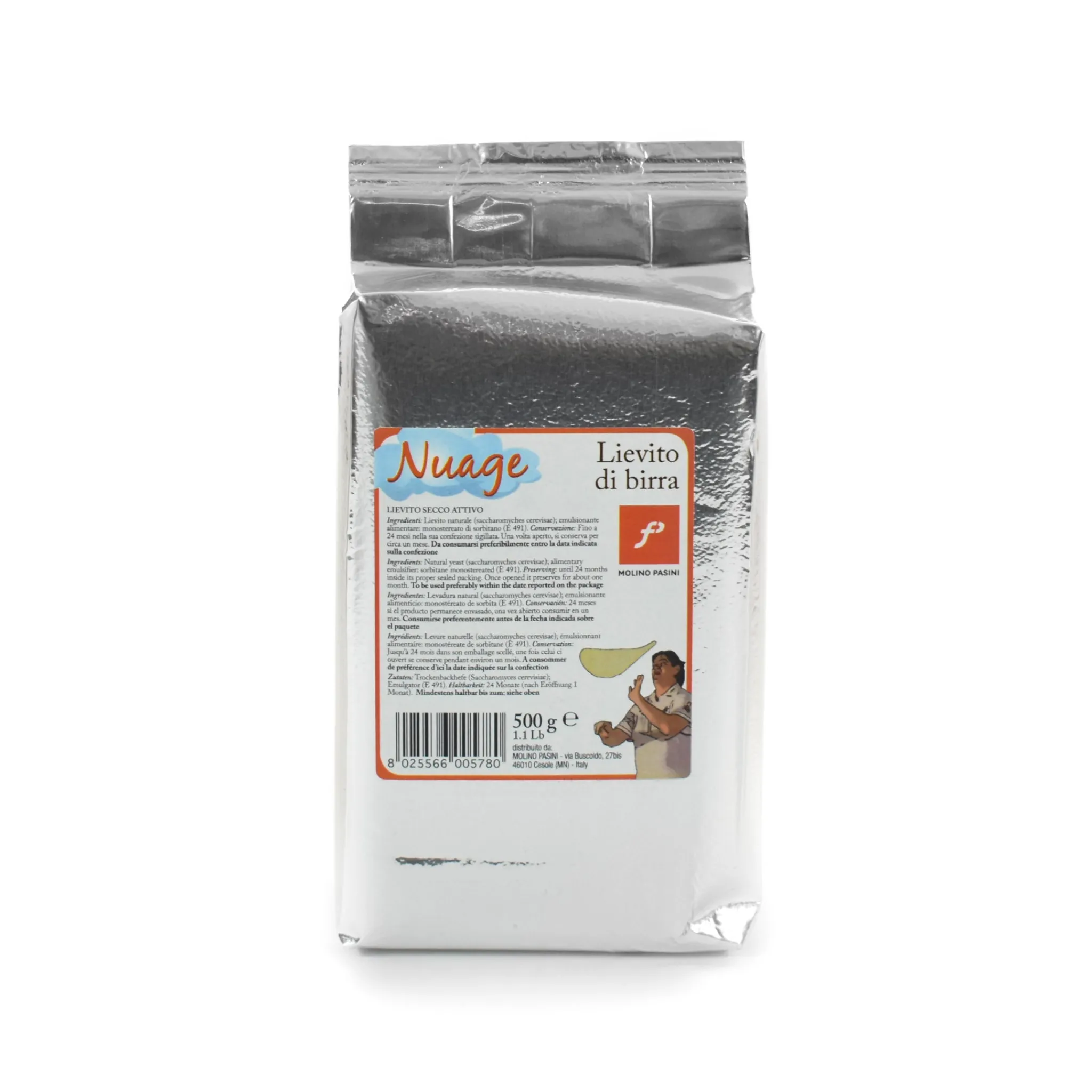 Clearance Molino Pasini Active Dried Yeast, 500g Ingredients Brands|Italian Ingredients