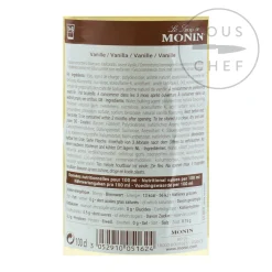 Sugar Free Vanilla Syrup, 1 litre Ingredients Brands|Drinks