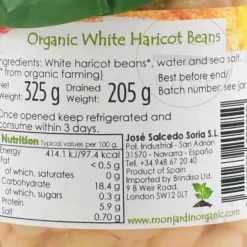 Best Monjardin Organic Haricot Beans, 325g Ingredients Brands|Spanish Ingredients