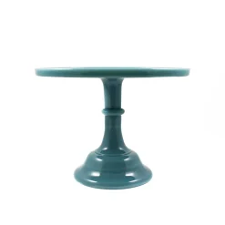 New Georgia Blue Milk Glass Cake Stand 10" Tableware Brands|American Ingredients